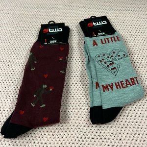 NWT 2Pair Mens Valentines Socks